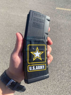AR-15 Mag Skin - Premium Vinyl Mag Wrap - US Army - WrapMyGun Gun Skins & AR-15 M4 Mag Skins