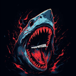 AR-15 Mag Skin - Shark - WrapMyGun Gun Skins & AR-15 M4 Mag Skins