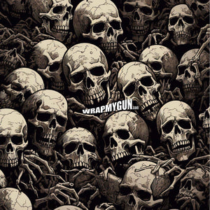 AR-15 Mag Skin - Skulls - WrapMyGun Gun Skins & AR-15 M4 Mag Skins