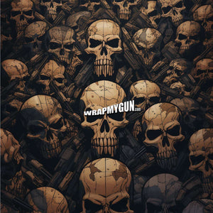 AR-15 Mag Skin - Skulls - WrapMyGun Gun Skins & AR-15 M4 Mag Skins