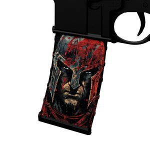AR-15 Mag Skin - Spartan - WrapMyGun Gun Skins & AR-15 M4 Mag Skins