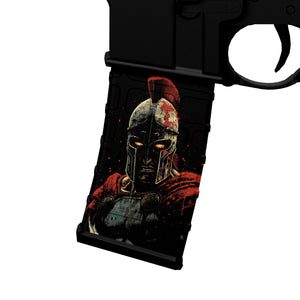 AR-15 Mag Skin - Spartan - WrapMyGun Gun Skins & AR-15 M4 Mag Skins