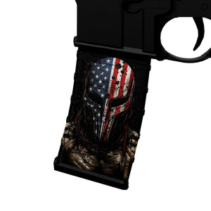 AR-15 Mag Skin - Spartan - WrapMyGun Gun Skins & AR-15 M4 Mag Skins