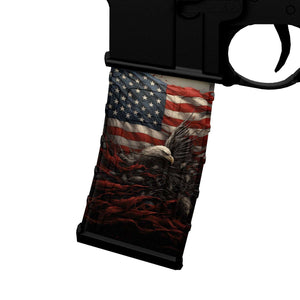 AR-15 Mag Skin - USA Flag - WrapMyGun Gun Skins & AR-15 M4 Mag Skins