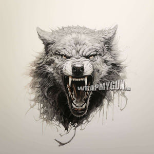 AR-15 Mag Skin - White Wolf - WrapMyGun Gun Skins & AR-15 M4 Mag Skins