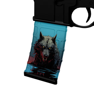 AR-15 Mag Skin - Wolf - WrapMyGun Gun Skins & AR-15 M4 Mag Skins