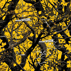 AR-15 Mag Skin - Yellow Tree Camo - WrapMyGun Gun Skins & AR-15 M4 Mag Skins