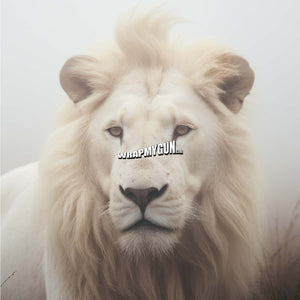 AR-15 Mag Skin Wrap - White Lion - WrapMyGun Gun Skins & AR-15 M4 Mag Skins