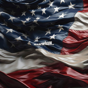 AR-15 Magazine Skin - USA Flag - WrapMyGun Gun Skins & AR-15 M4 Mag Skins