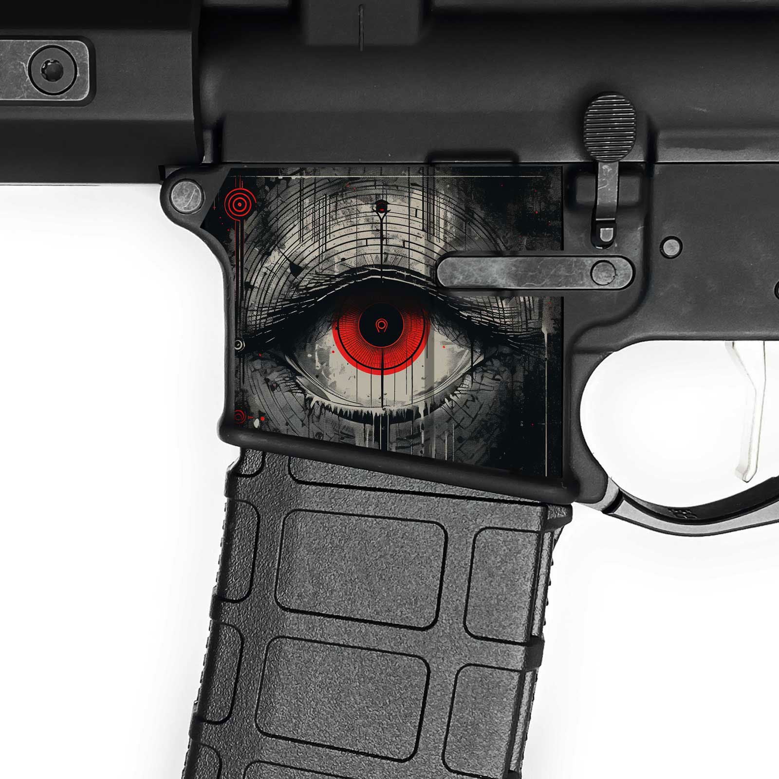 AR-15 Magwell Skin - Eye - WrapMyGun Gun Skins & AR-15 M4 Mag Skins