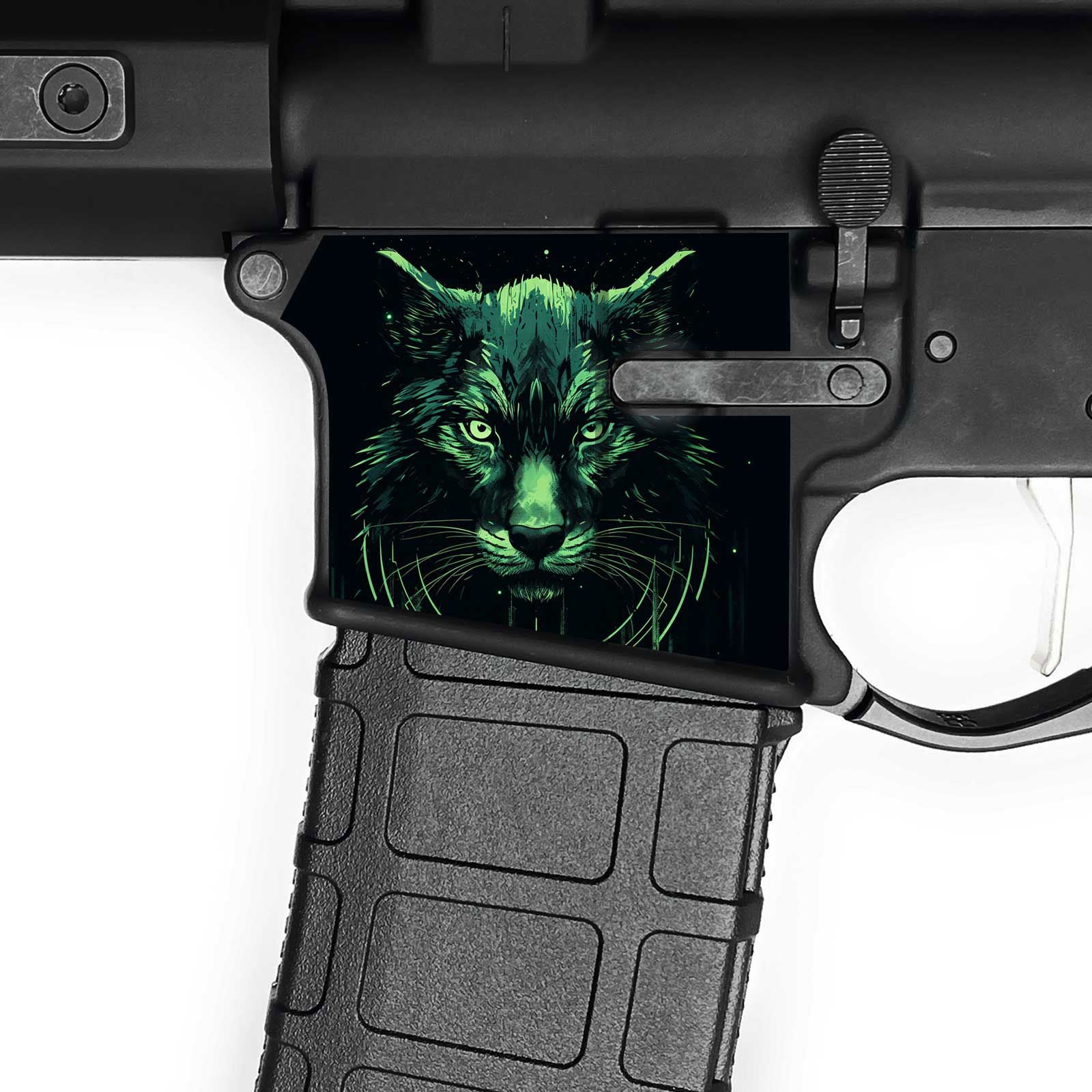 AR15 Magwell Skin - Cat - WrapMyGun Gun Skins & AR-15 M4 Mag Skins