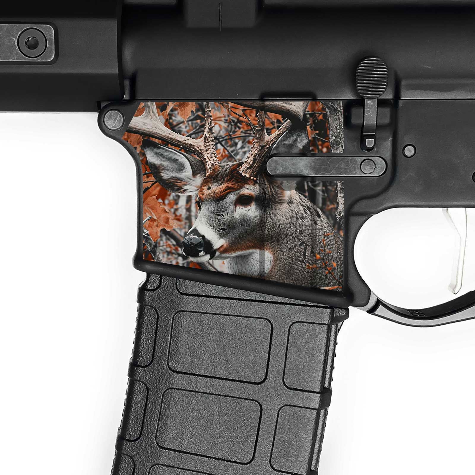 AR15 Magwell Skin - Elk Camo - WrapMyGun Gun Skins & AR-15 M4 Mag Skins