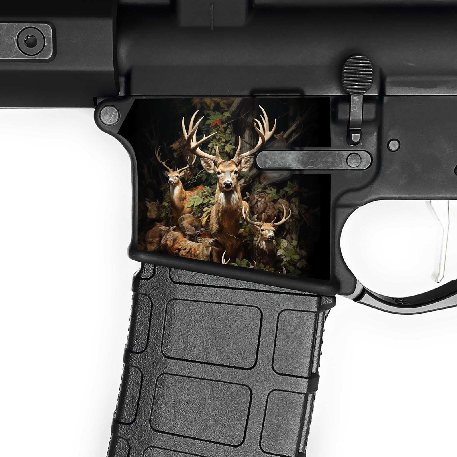 AR15 Magwell Skin - Elk's Camo - WrapMyGun Gun Skins & AR-15 M4 Mag Skins