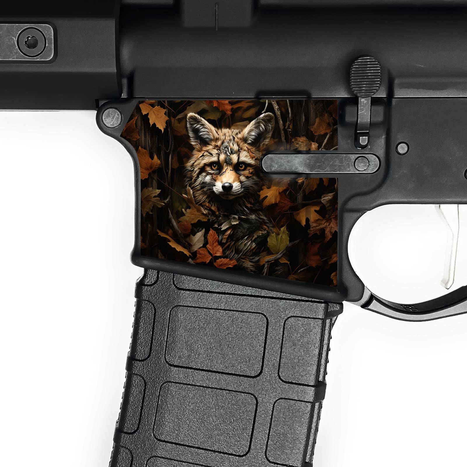 AR15 Magwell Skin - Fox Camo - WrapMyGun Gun Skins & AR-15 M4 Mag Skins