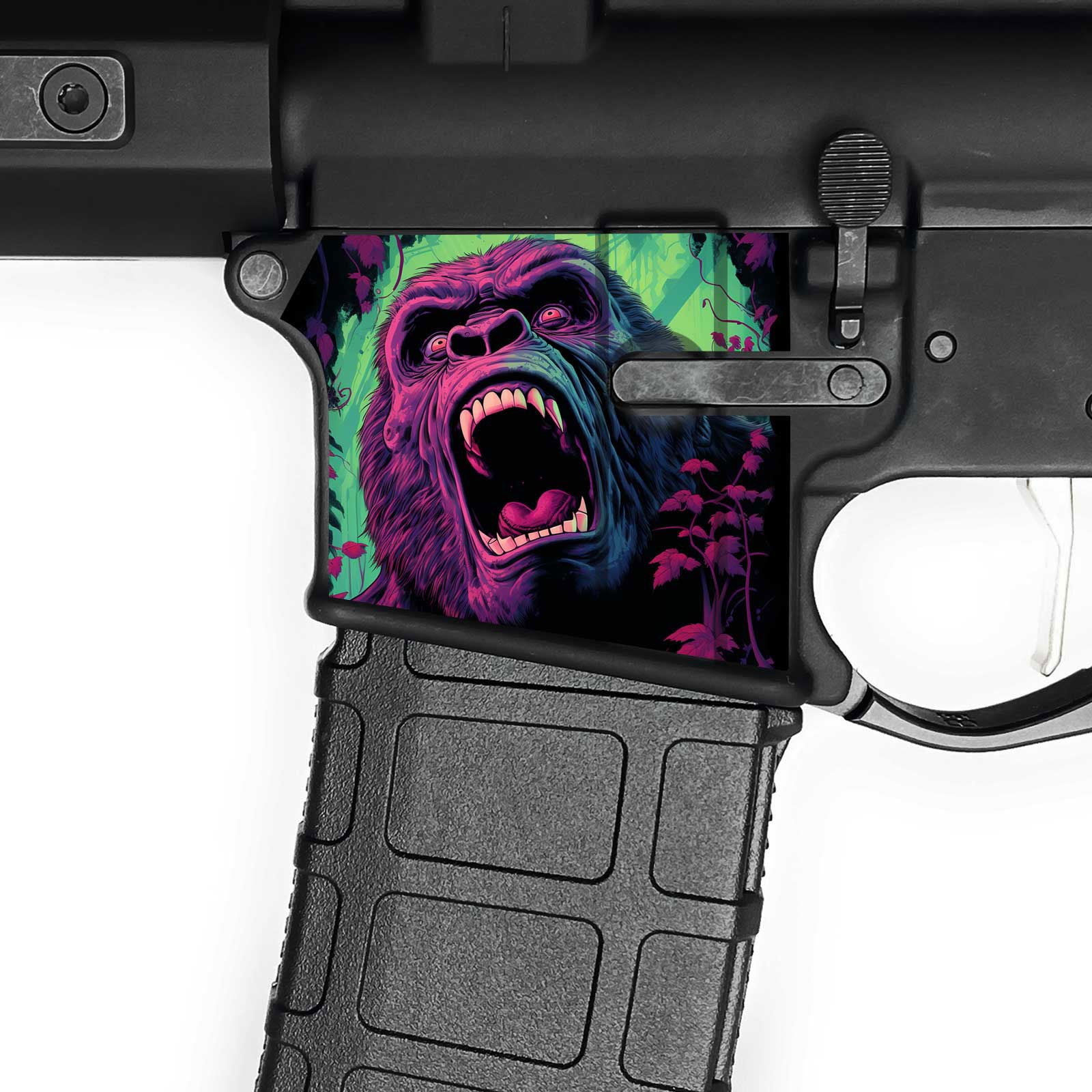 AR15 Magwell Skin - Gorilla - WrapMyGun Gun Skins & AR-15 M4 Mag Skins