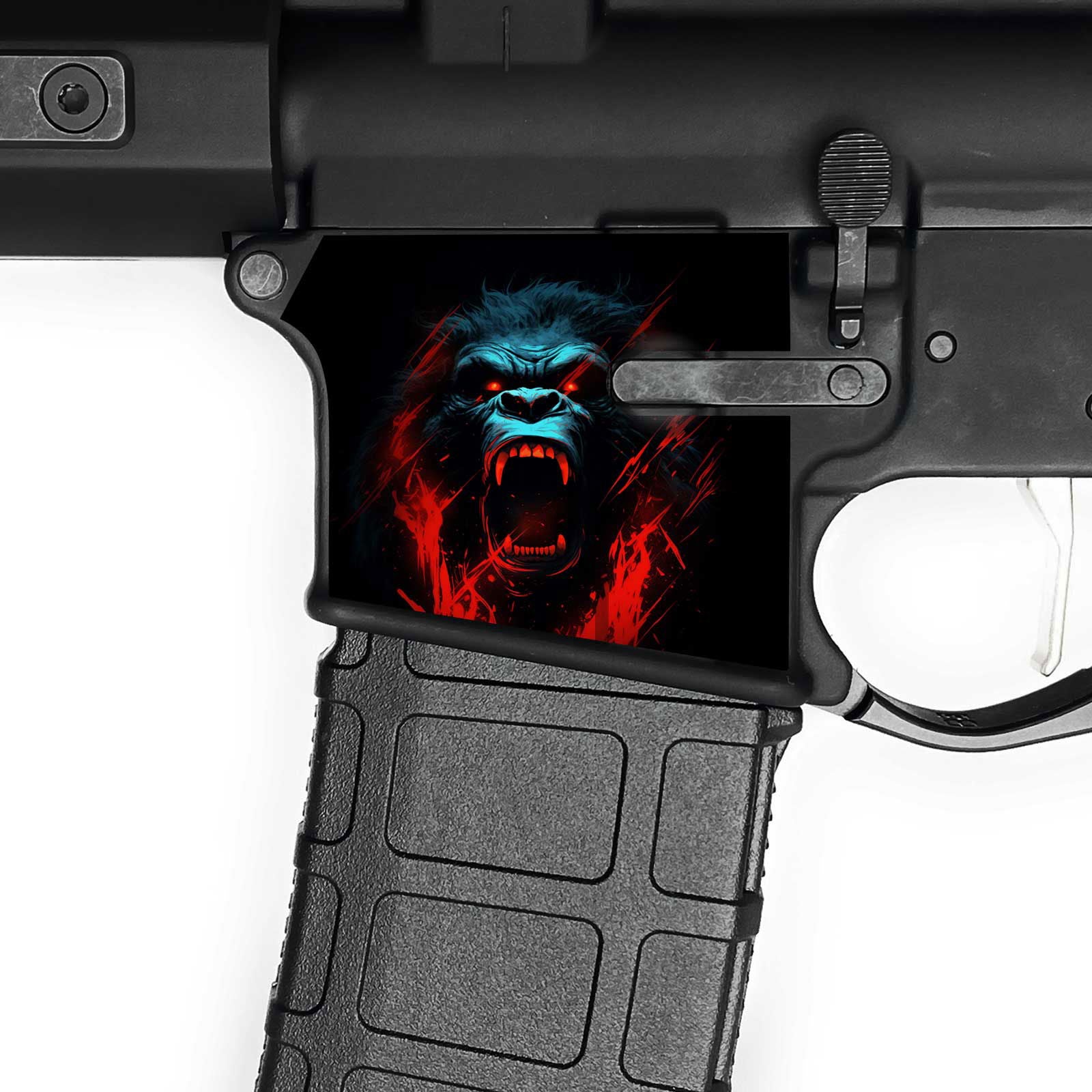AR15 Magwell Skin - Gorilla - WrapMyGun Gun Skins & AR-15 M4 Mag Skins