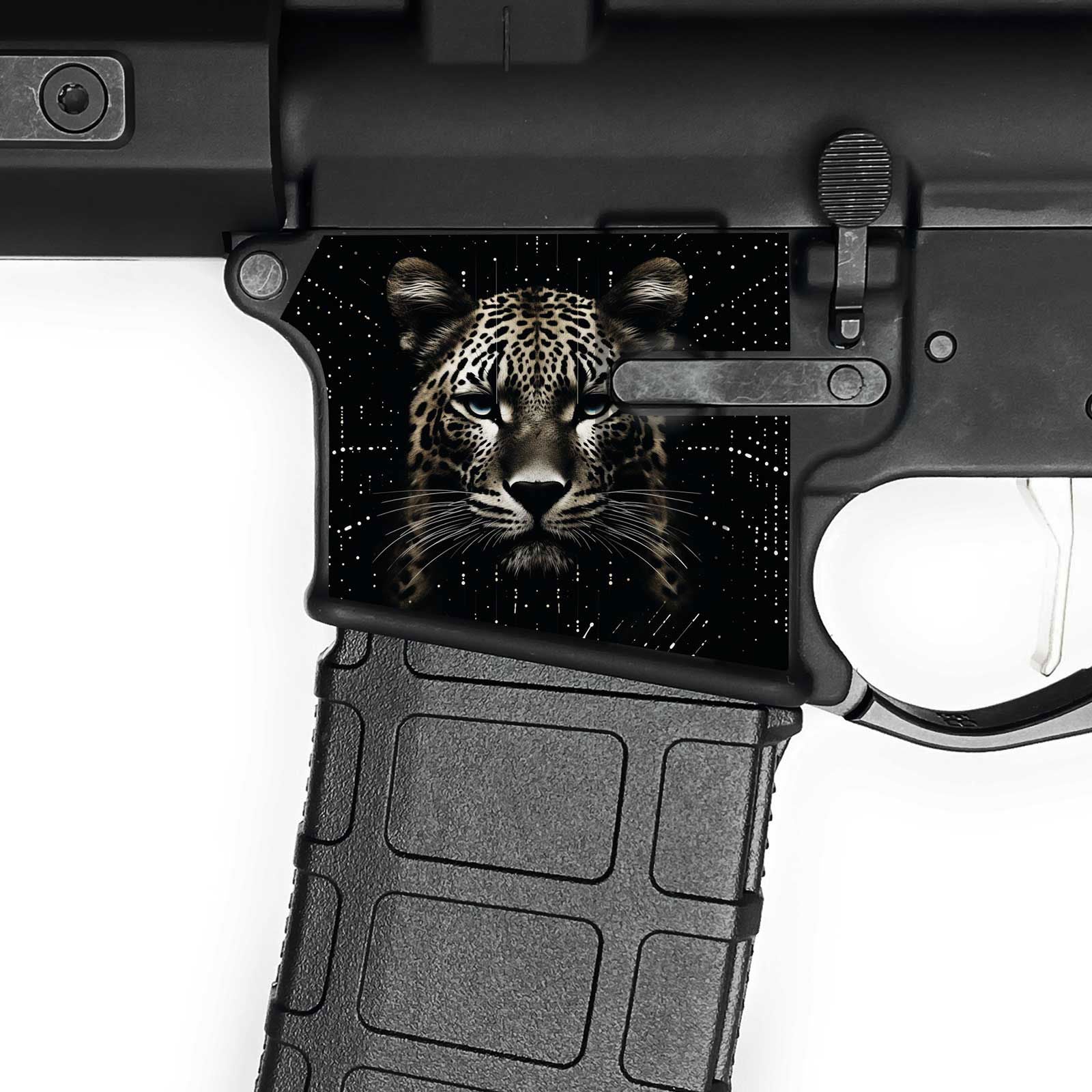 AR15 Magwell Skin - Leopard - WrapMyGun Gun Skins & AR-15 M4 Mag Skins
