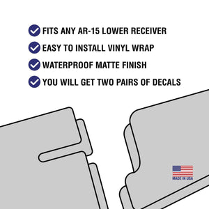 AR15 Magwell Skin - Skull - WrapMyGun Gun Skins & AR-15 M4 Mag Skins