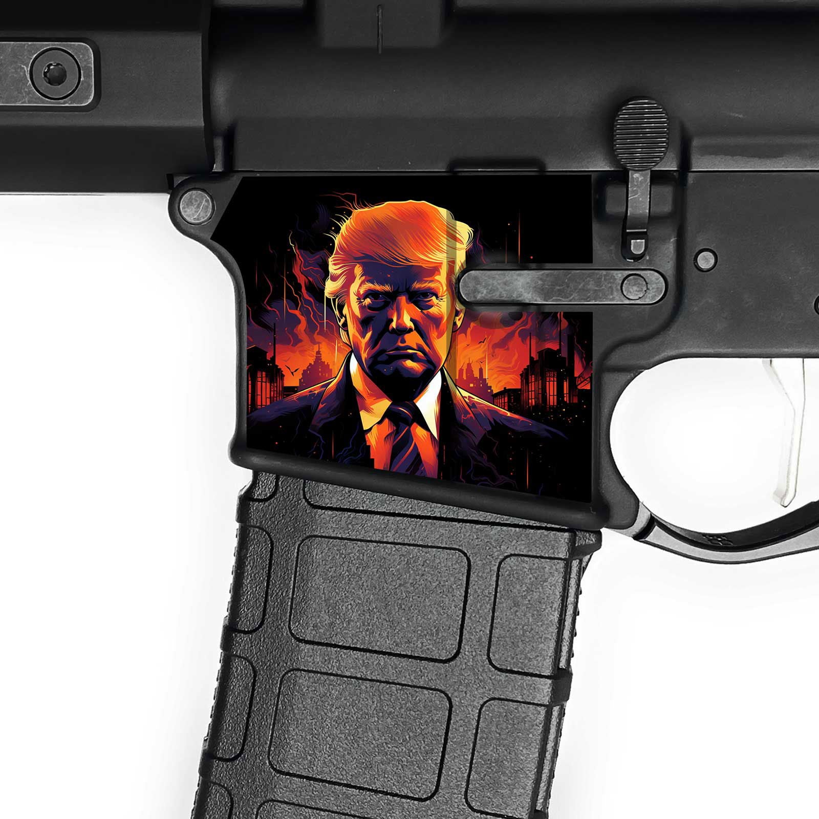 AR15 Magwell Skin - Trump - WrapMyGun Gun Skins & AR-15 M4 Mag Skins