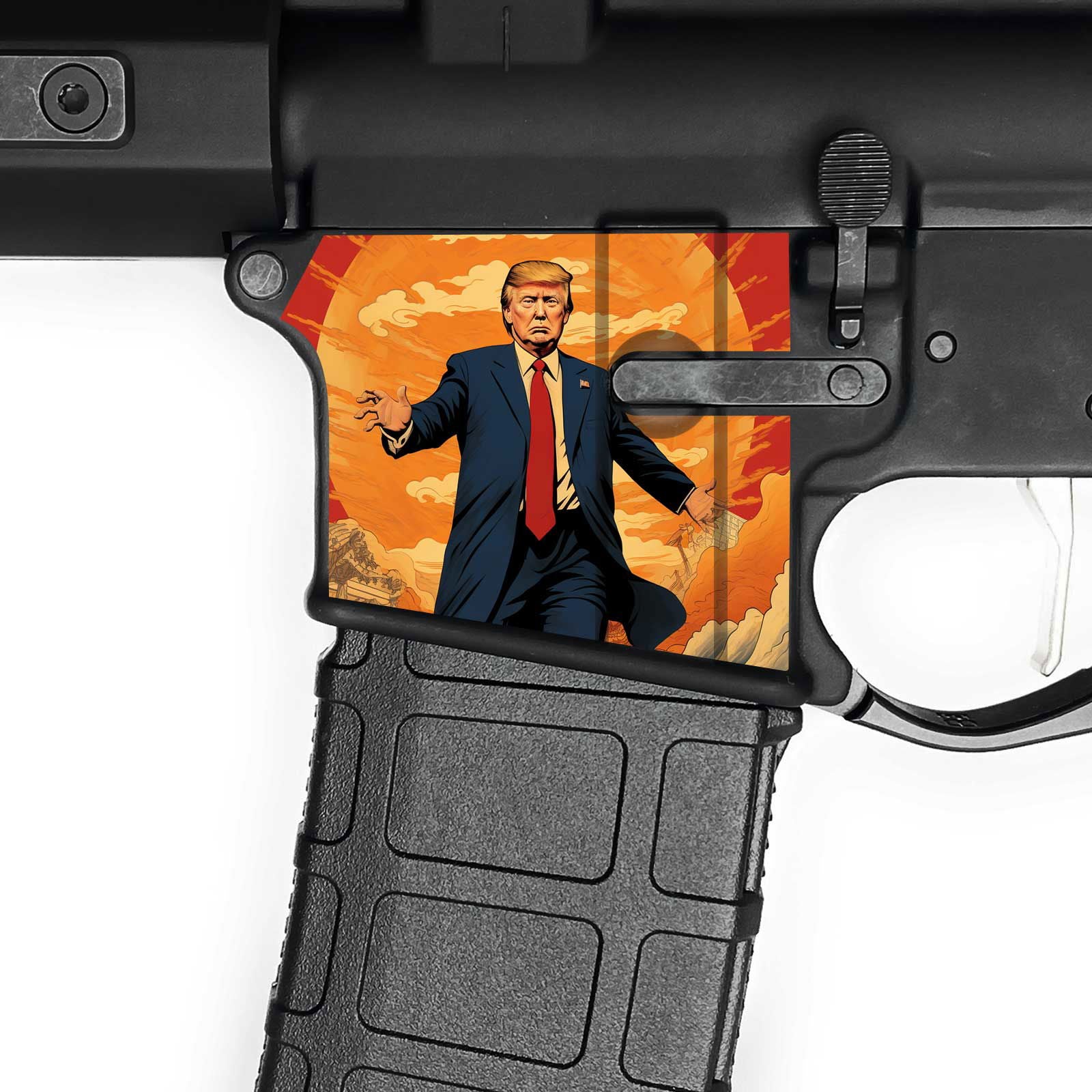 AR15 Magwell Skin - Trump - WrapMyGun Gun Skins & AR-15 M4 Mag Skins