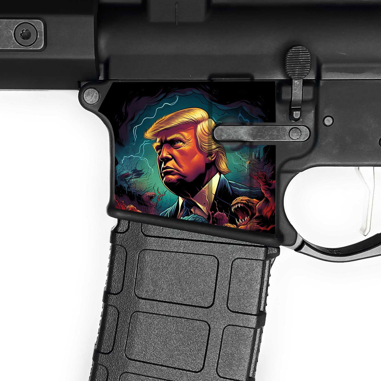 AR15 Magwell Skin - Trump - WrapMyGun Gun Skins & AR-15 M4 Mag Skins