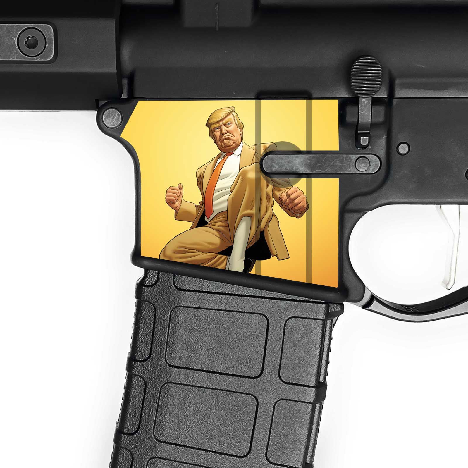 AR15 Magwell Skin - Trump - WrapMyGun Gun Skins & AR-15 M4 Mag Skins