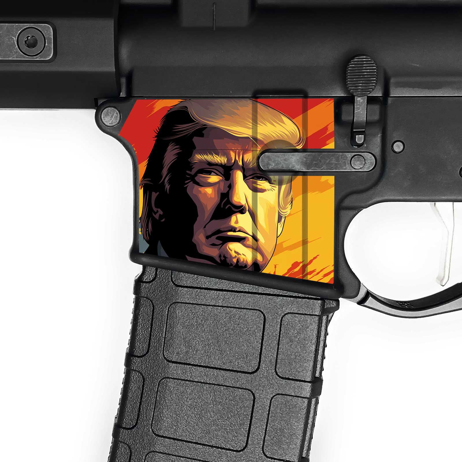 AR15 Magwell Skin - Trump - WrapMyGun Gun Skins & AR-15 M4 Mag Skins