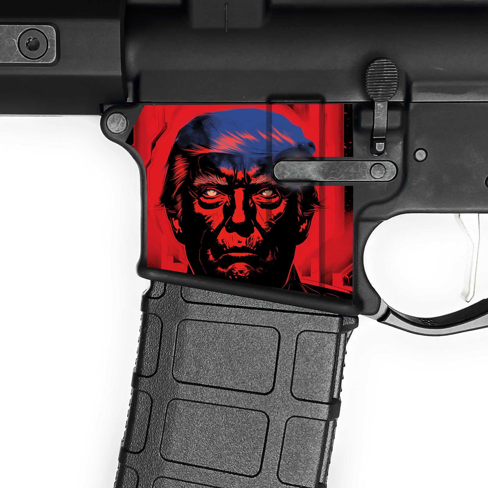 AR15 Magwell Skin - Trump - WrapMyGun Gun Skins & AR-15 M4 Mag Skins