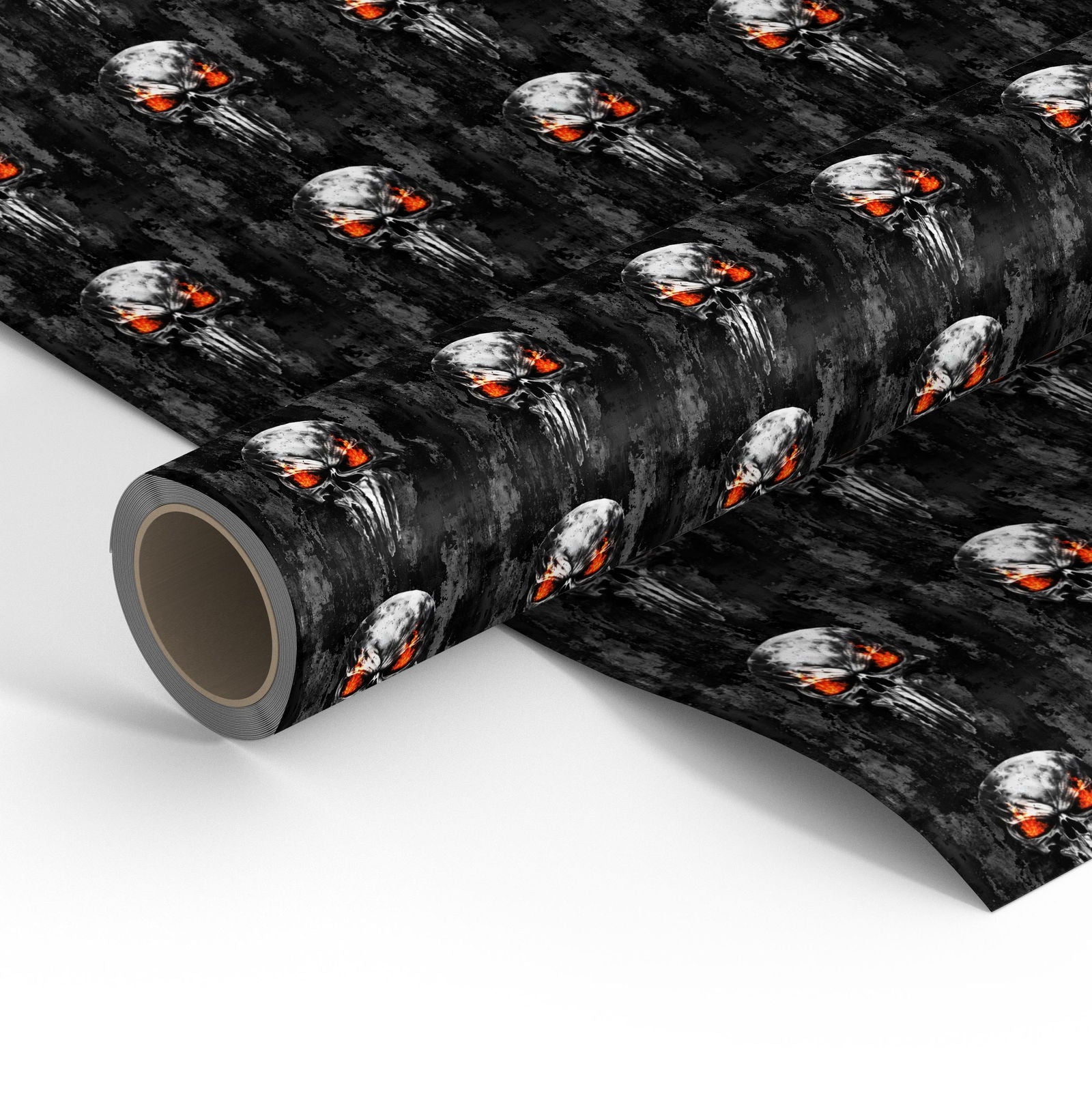 Gear Skin Sheets - Fire Skull Camo - WrapMyGun Gun Skins & AR-15 M4 Mag Skins