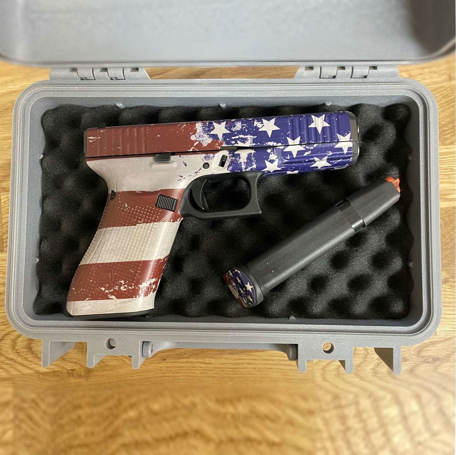 Gun Skin Premium Vinyl Pistol Wrap - WrapMyGun Gun Skins & AR-15 M4 Mag Skins