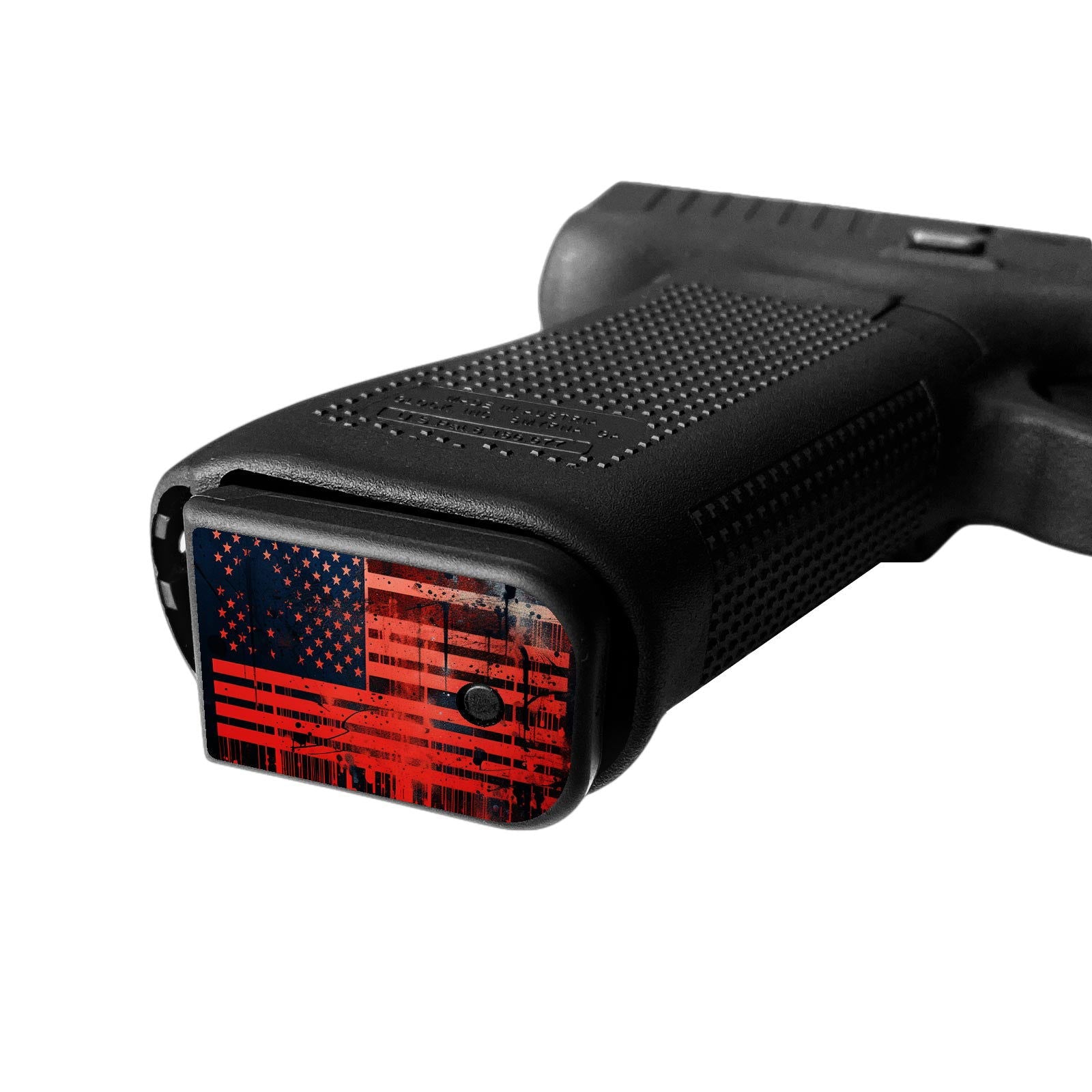Pistol Mag Base Plates - US Flag - WrapMyGun Gun Skins & AR-15 M4 Mag Skins