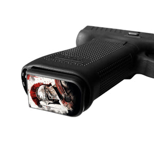 Pistol Mag Base Plates Vinyl Decals - Spartan - WrapMyGun Gun Skins & AR-15 M4 Mag Skins