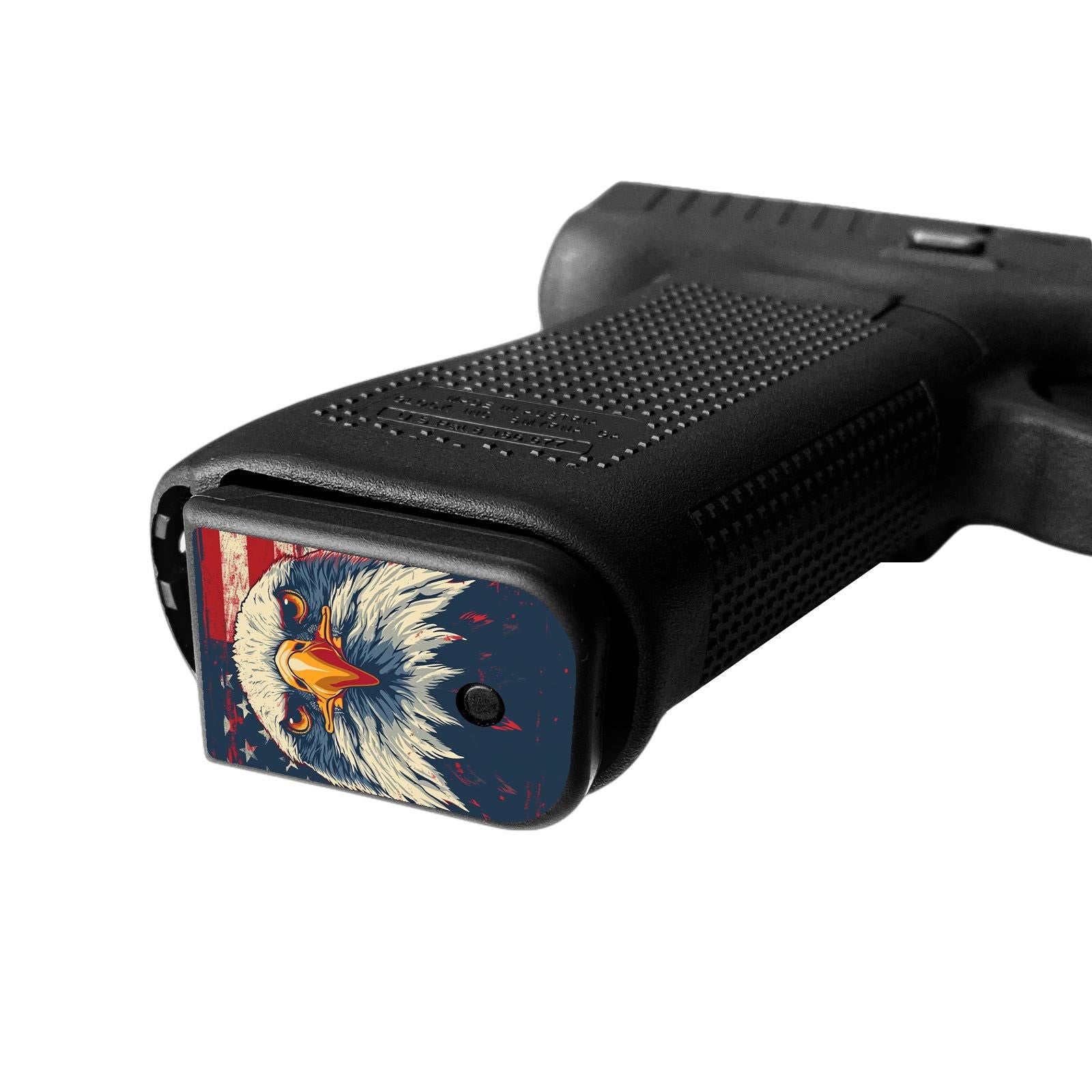 Pistol Mag Base Plates Vinyl Decals - US Eagle - WrapMyGun Gun Skins & AR-15 M4 Mag Skins
