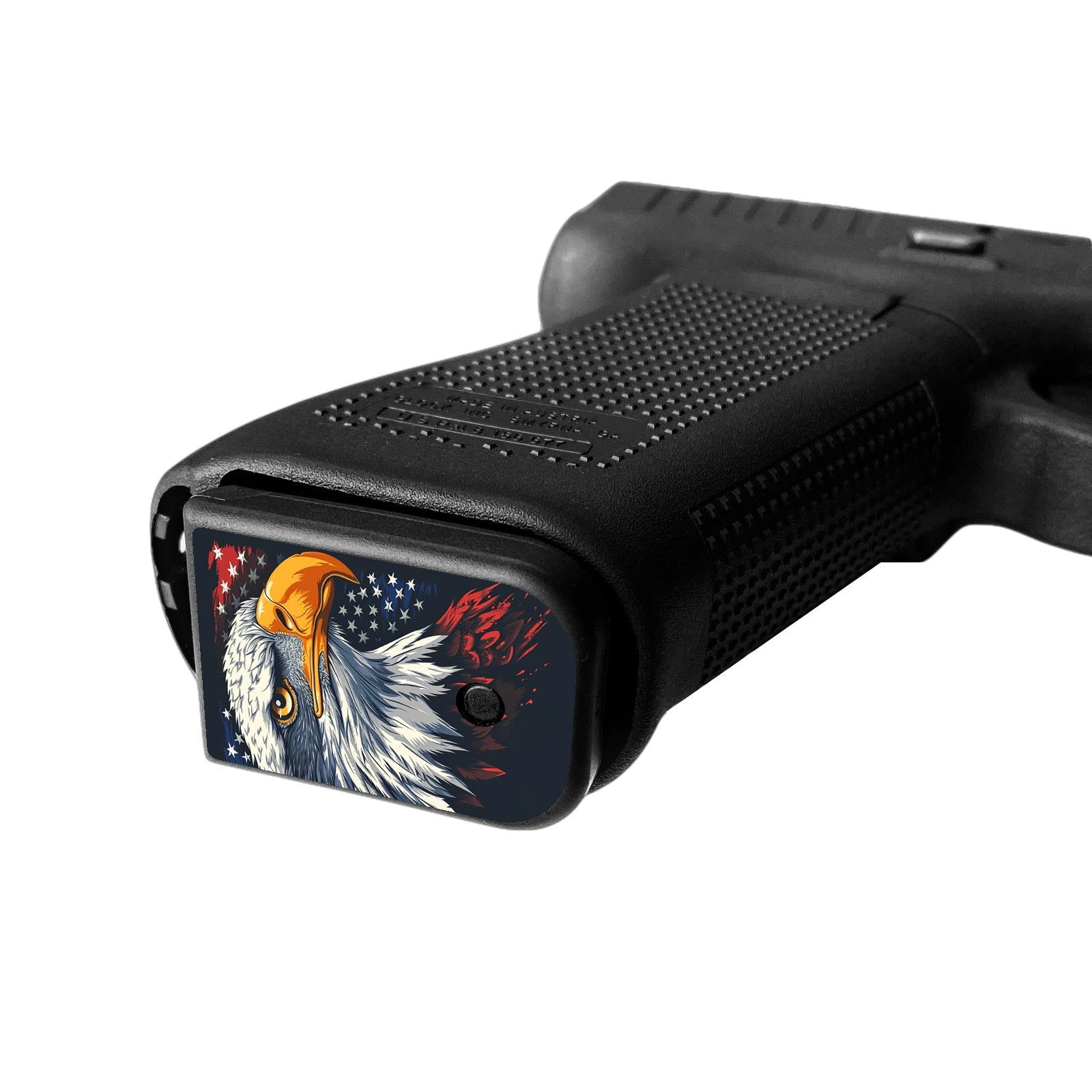 Pistol Mag Base Plates Vinyl Decals - US Eagle - WrapMyGun Gun Skins & AR-15 M4 Mag Skins