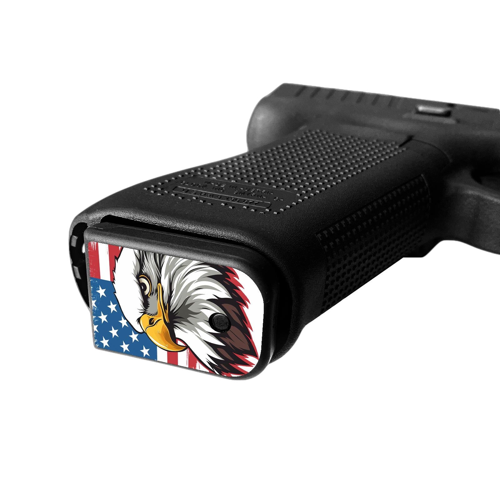 Pistol Mag Base Plates Vinyl Decals - US Eagle - WrapMyGun Gun Skins & AR-15 M4 Mag Skins