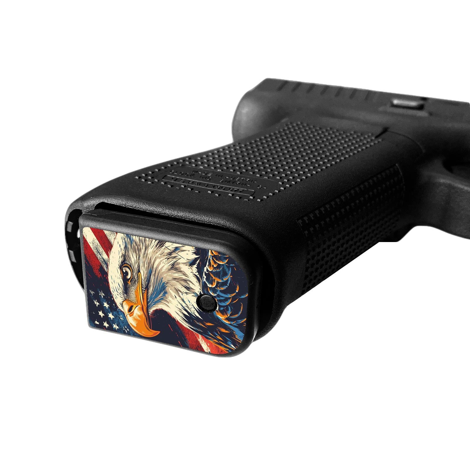Pistol Mag Base Plates Vinyl Decals - US Eagle - WrapMyGun Gun Skins & AR-15 M4 Mag Skins