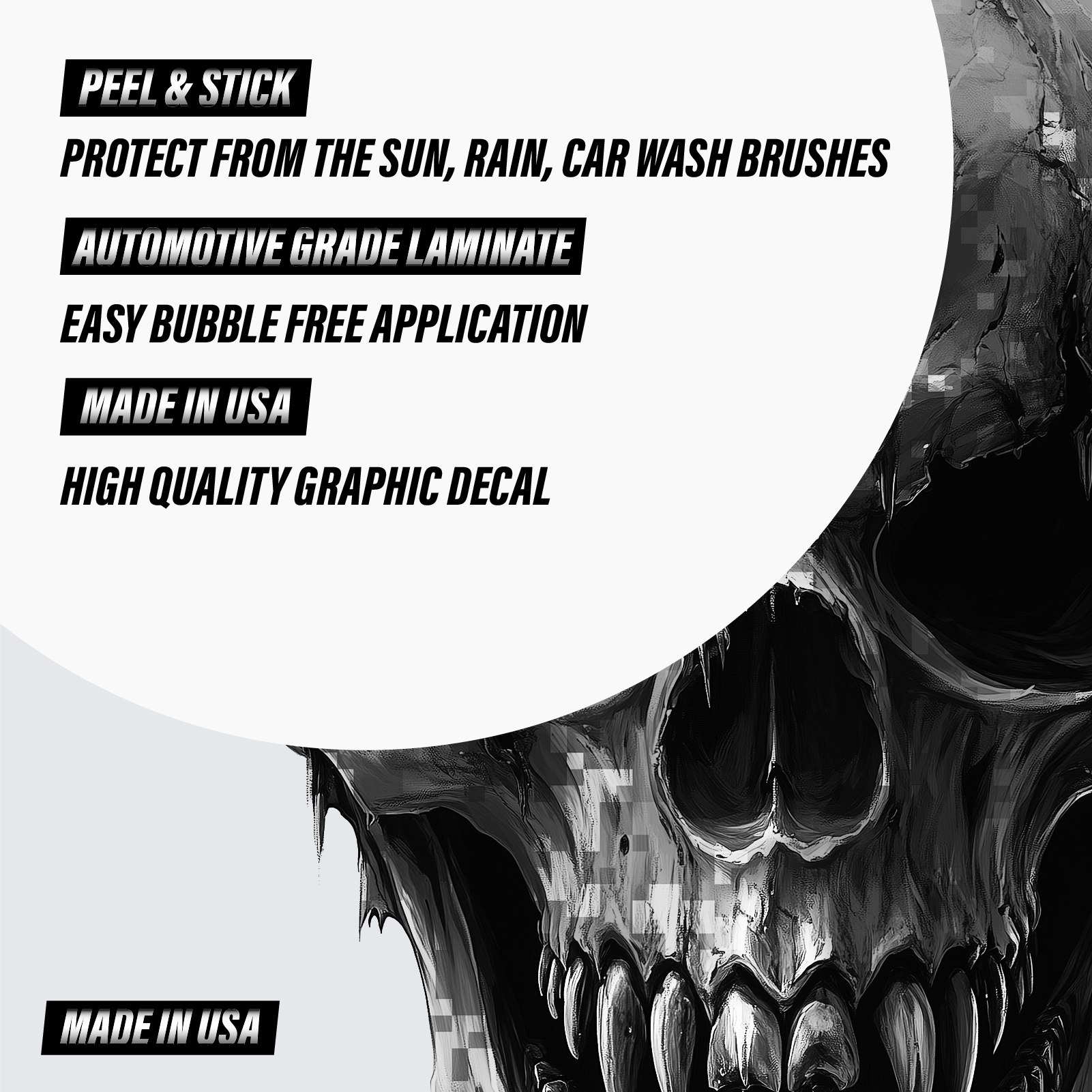 FAFO Skull Stickers - Fuck Around and Find Out Decals / USA Flag