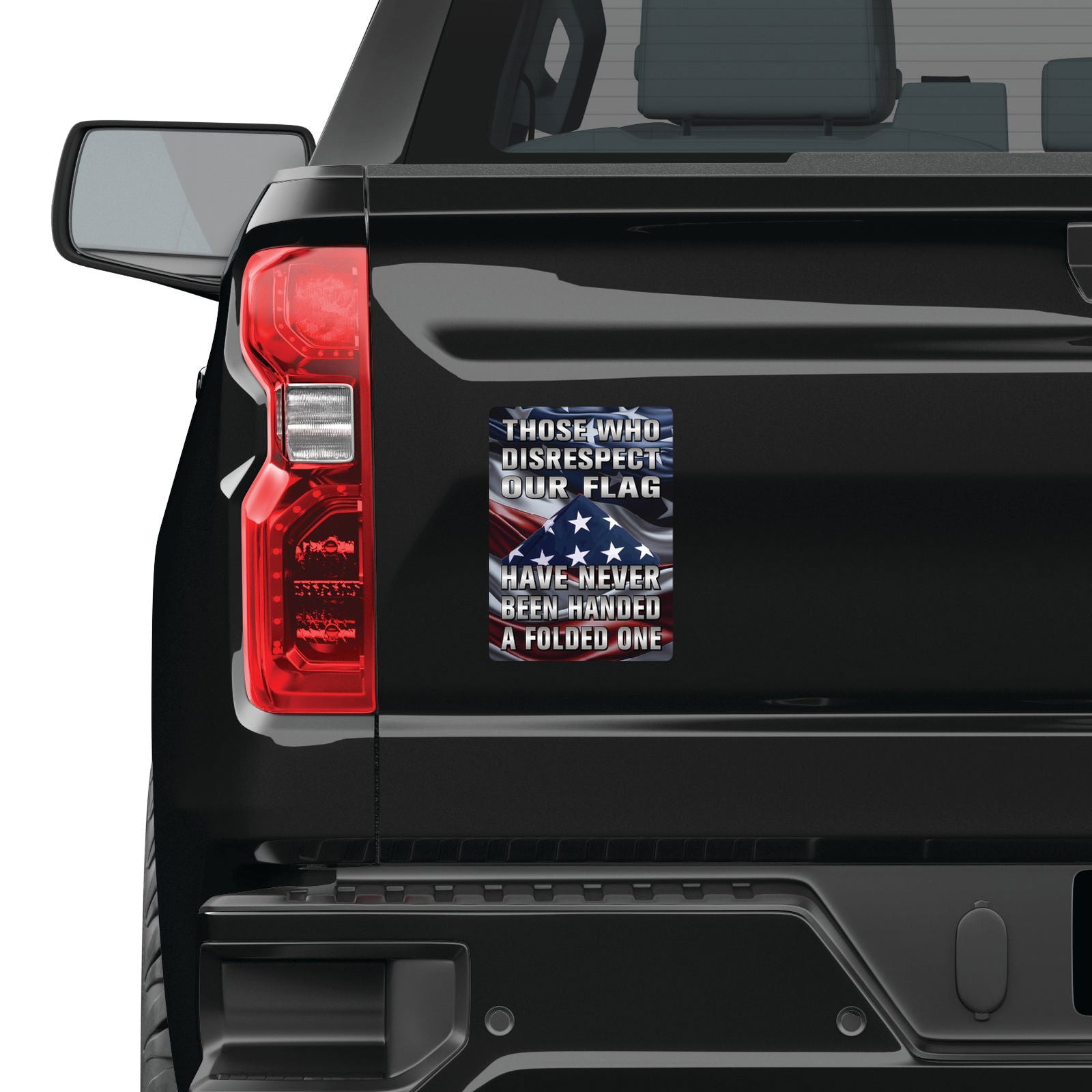 Those Who Disrespect Our Flag Have Never Been Handed A Folded One Decal - WrapMyGun Gun Skins & AR-15 M4 Mag Skins