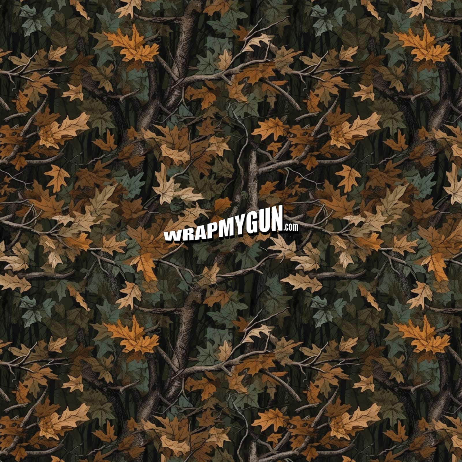 Universal Gun Skin - Fall Camouflage - WrapMyGun Gun Skins & AR-15 M4 Mag Skins