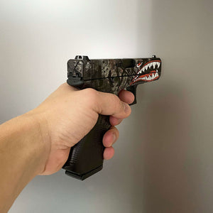 Universal Gun Skin - Premium Vinyl Pistol Sheet - Shark Dark - WrapMyGun Gun Skins & AR-15 M4 Mag Skins
