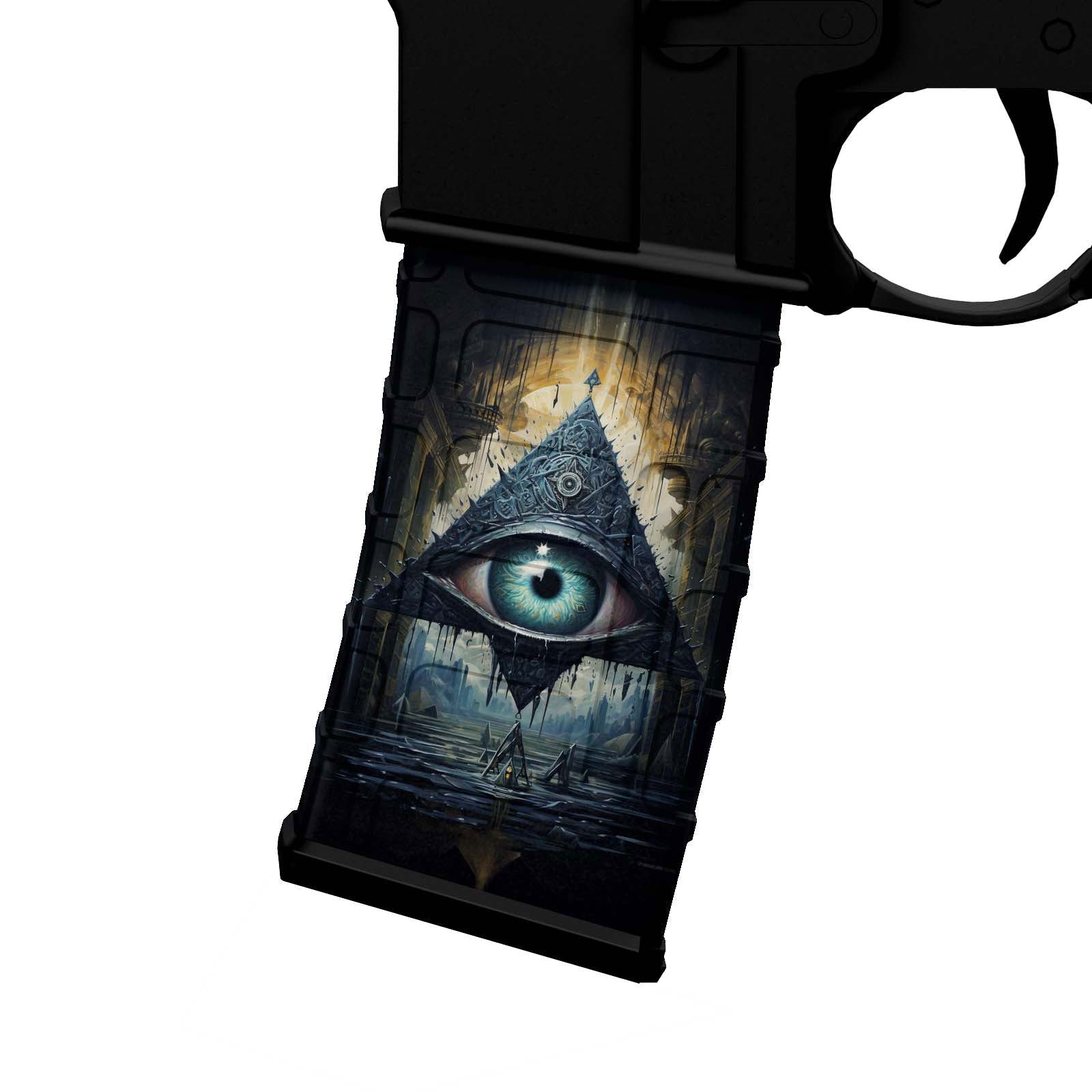 AR-15 Mag Skins Eye's - WrapMyGun Gun Skins & AR-15 M4 Mag Skins