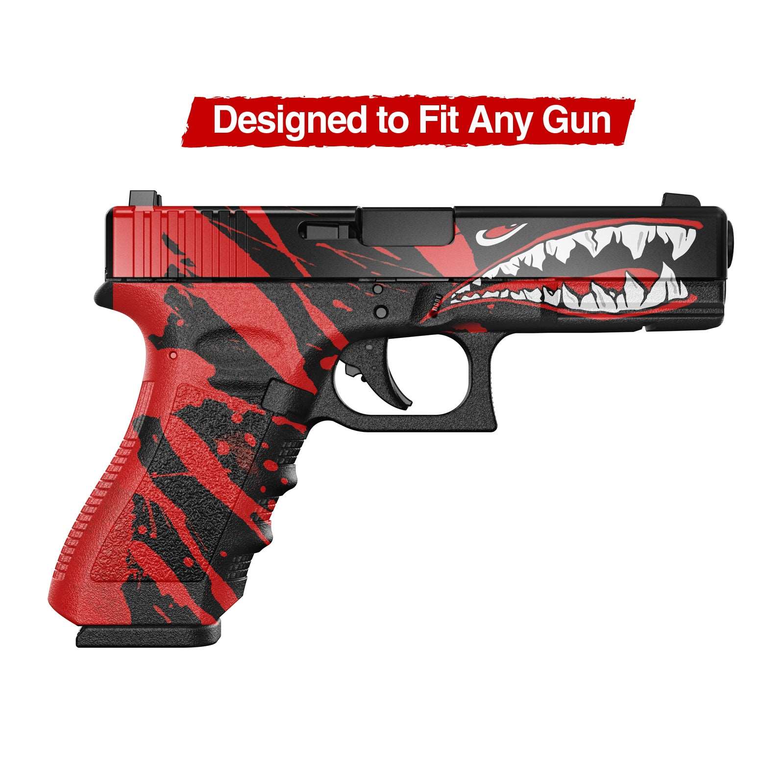 Universal Gun Skin - Premium Vinyl Pistol Sheet - Shark - WrapMyGun Gun Skins & AR-15 Mag Skins