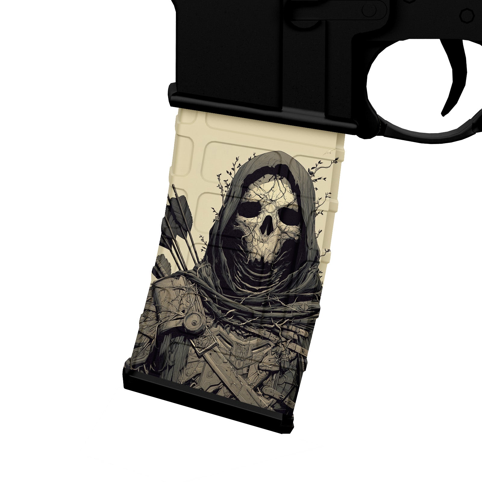 AR 15 M4 M16 Mag Skin - Skull