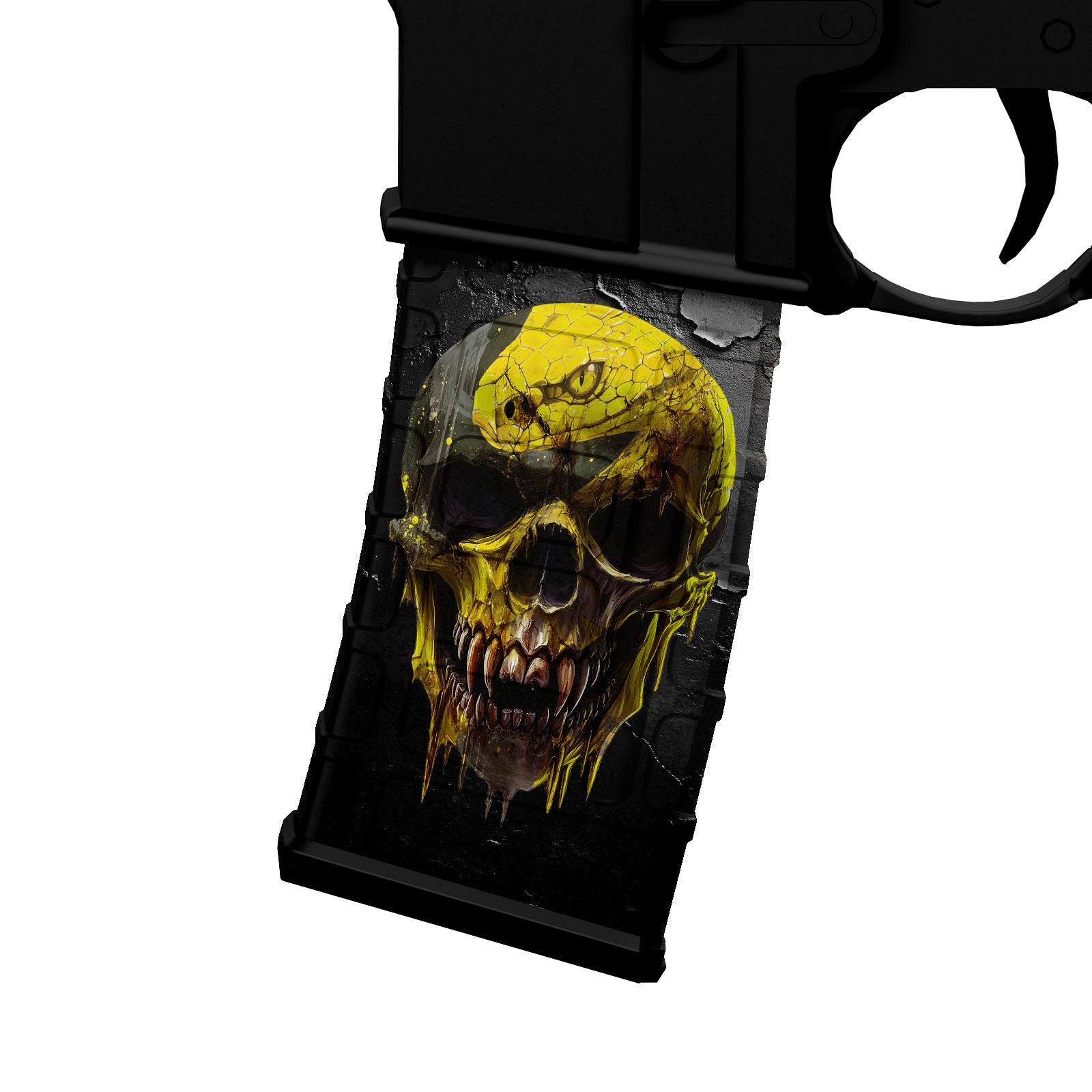 AR-15 M4 M16 Mag Skin - Skull Snake