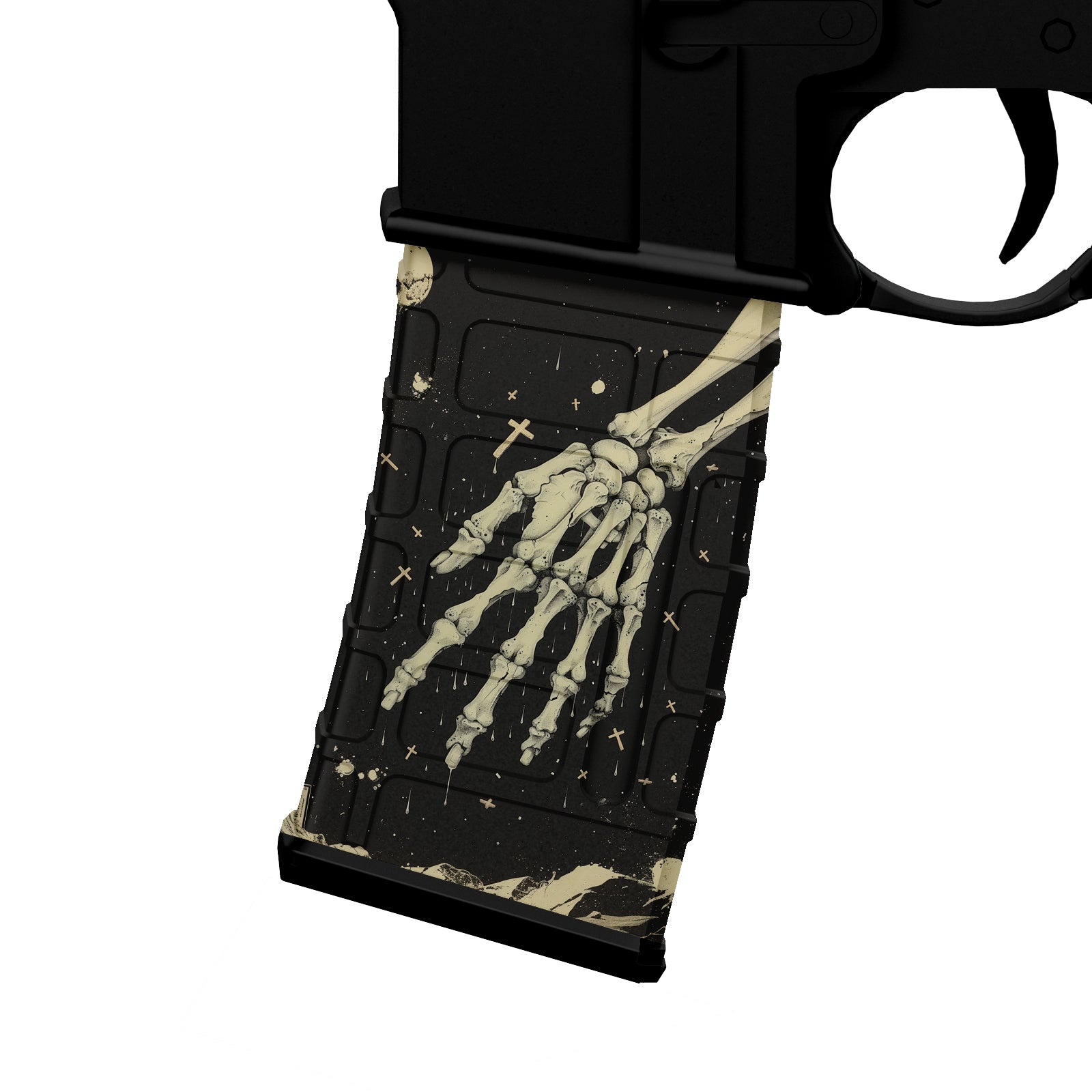 AR-15 M4 M16 Mag Skin - Skeleton Hand