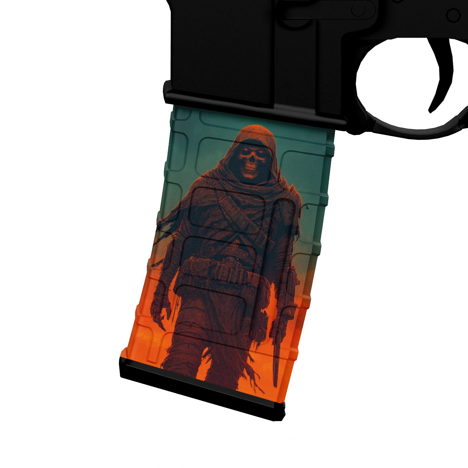 AR 15 M4 M16 Mag Skin - Skull