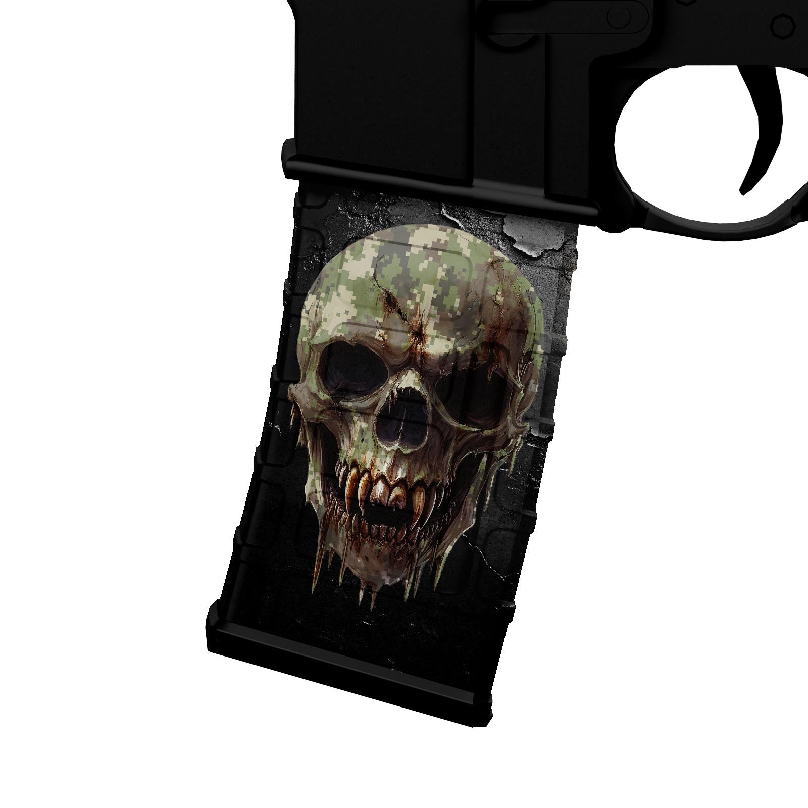 AR-15 M4 M16 Mag Skin - Skull Pixel Camo