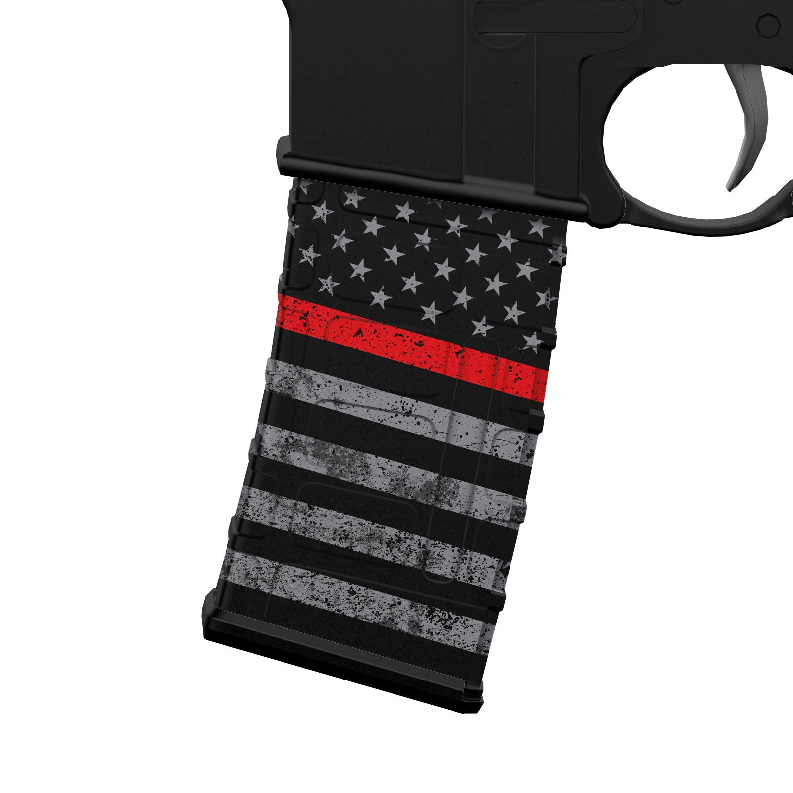AR-15/M4 Mag Skin - Premium Vinyl Mag Wrap - Blue Line - WrapMyGun Gun Skins & AR-15 M4 Mag Skins