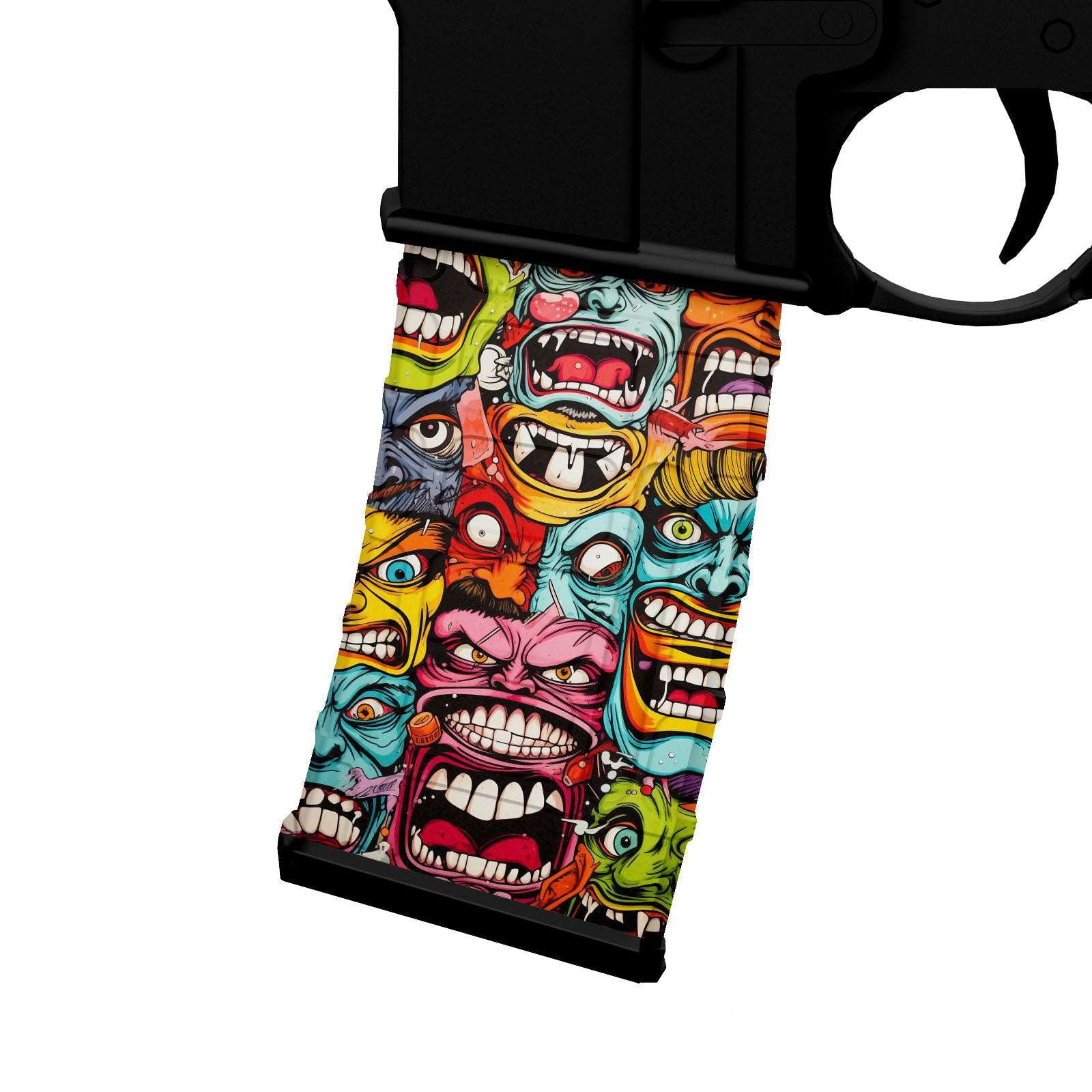 AR-15 M4 M16 Mag Skin - Faces - WrapMyGun Gun Skins & AR-15 M4 Mag Skins