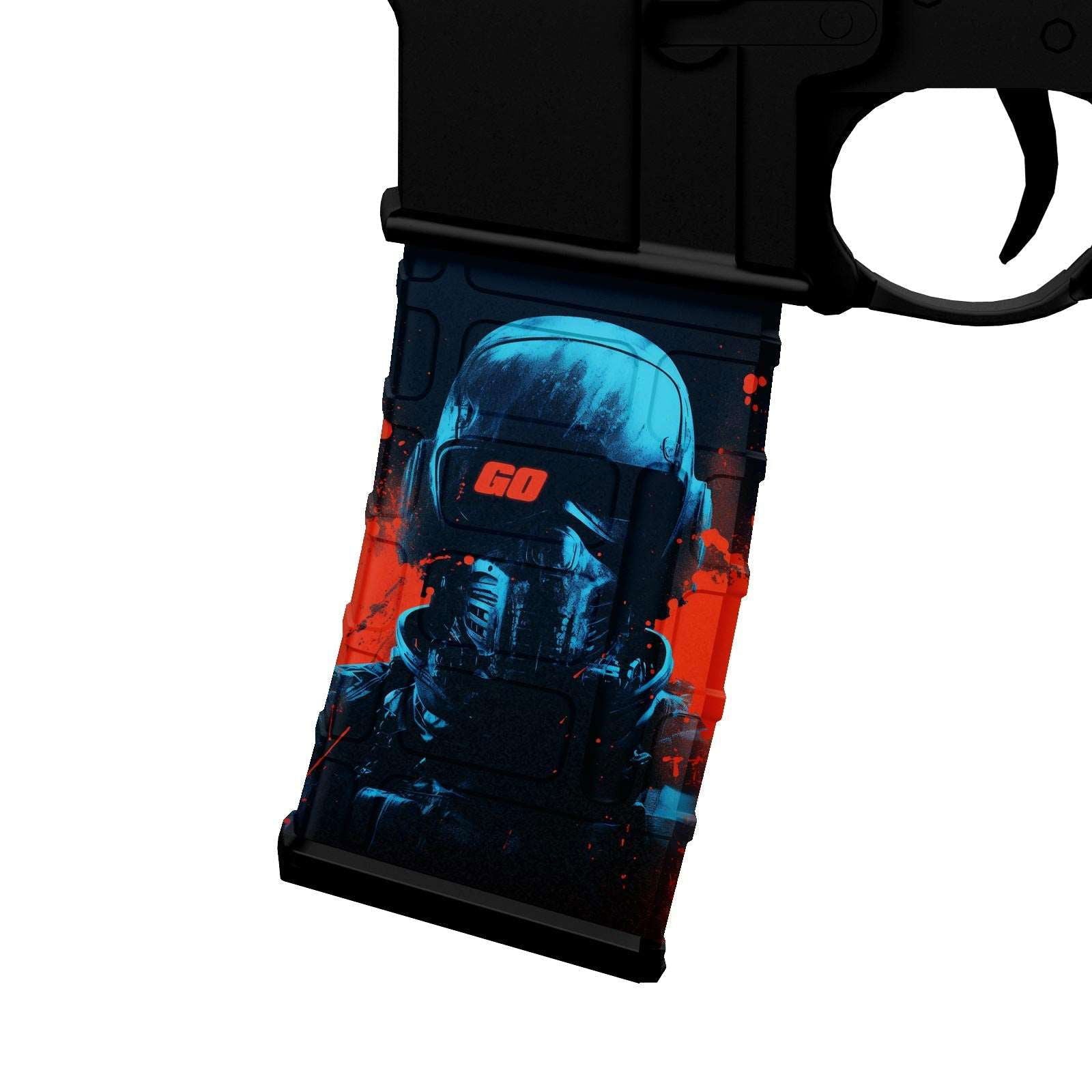 AR-15 M4 M16 Mag Skin - GO Soldier - WrapMyGun Gun Skins & AR-15 M4 Mag Skins